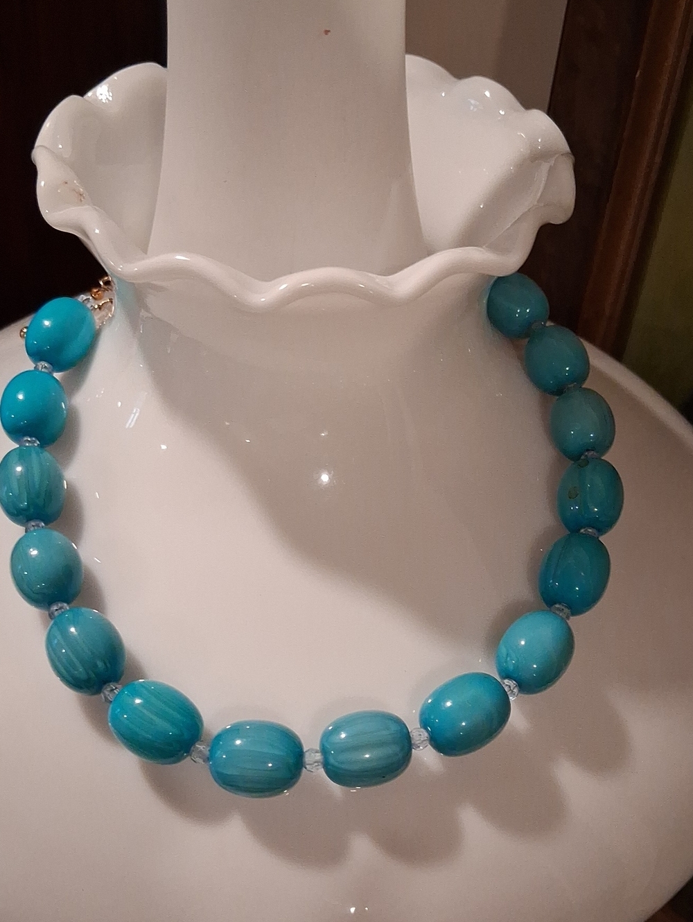 Turquoise Beaded Statement Necklace